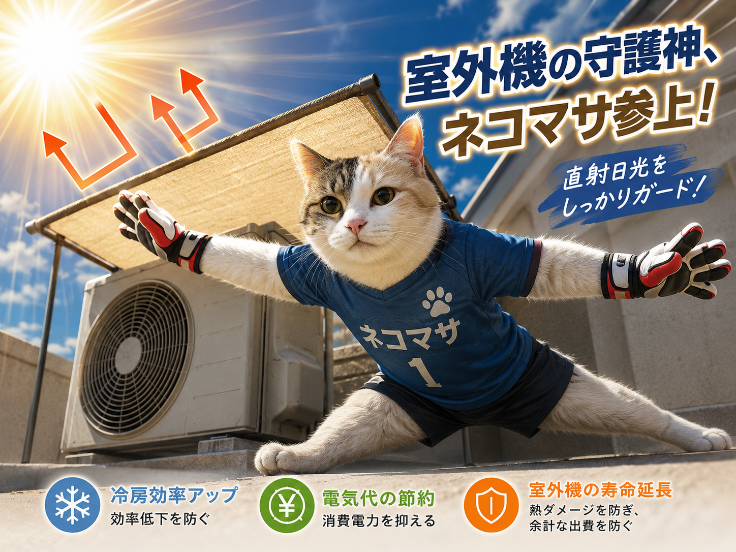 室外機の守護神になる|冷房効率アップ&電気代節約術